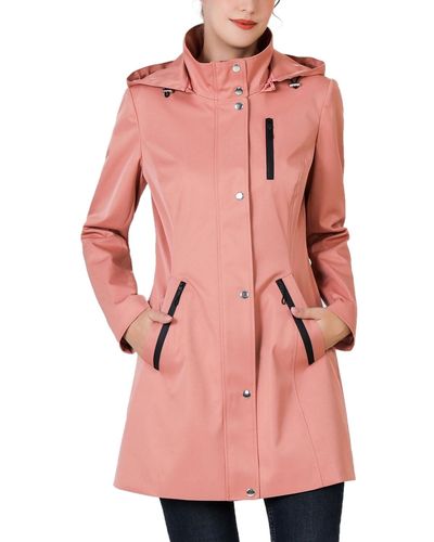 Kimi + Kai Molly Water Resistant Hooded Anorak Jacket - Pink