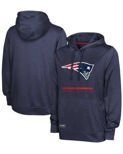 Outerstuff New England Patriots Speed Drill Streak Pullover Hoodie - Blue
