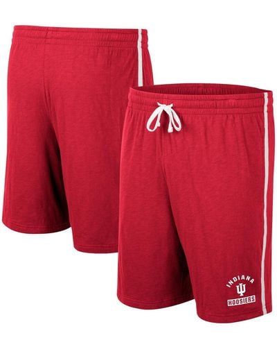 Colosseum Athletics Indiana Hoosiers Thunder Slub Shorts - Red