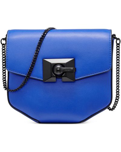 DKNY Colette Leather Crossbody - Blue