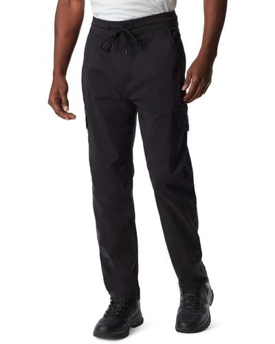 BASS OUTDOOR Slim-straight Fit Cargo sweatpants - Black