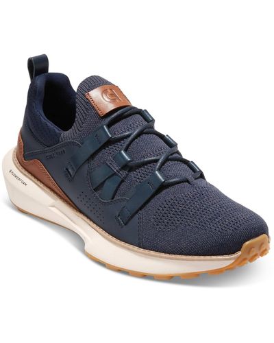 Cole Haan Grandmøtion Ii Stitchlite Lace-up Sneakers - Blue