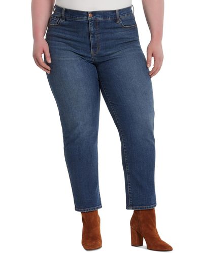 Jessica Simpson Trendy Plus Size Harmony Straight-leg Jeans - Blue