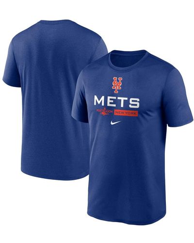 Nike New York Mets 2022 Postseason Authentic Collection Dugout T-shirt - Blue