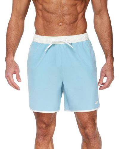 Reebok 7" Core Volley Swim Shorts - Blue