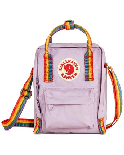 Fjallraven Kanken Rainbow-straps Sling Bag - Pink