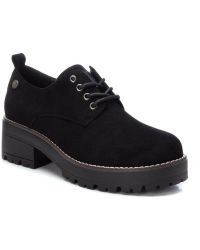 Xti Suede Lace-up Oxfords By - Black