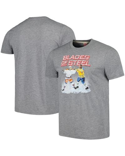 Homage And Blades Of Steel Tri-blend T-shirt - Gray