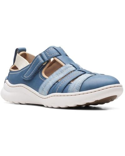 Clarks Collection Teagan Step Sneakers - Blue