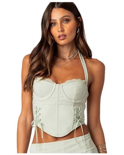 Edikted Audrina Side Lace Up Cupped Corset - Multicolor