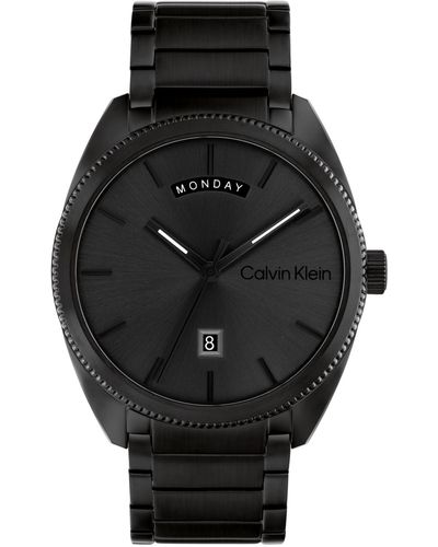 Calvin Klein Progress Stainless Steel Bracelet Watch 42mm - Black