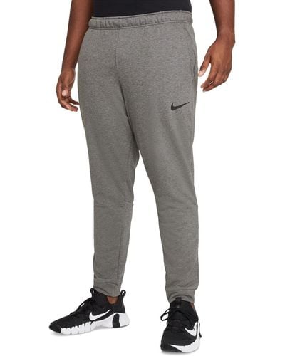Nike Dri-fit Taper Fitness Fleece Pants - Gray
