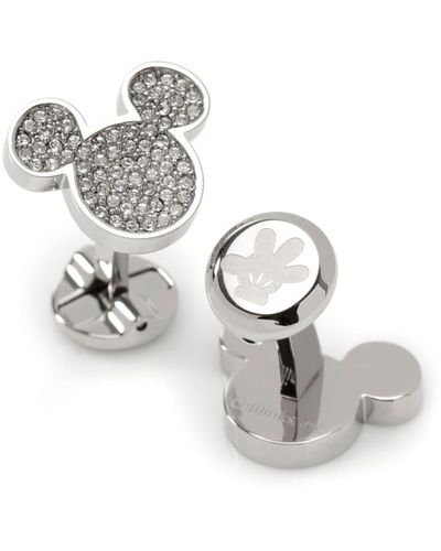 Disney Pave Crystal Cufflinks - Metallic