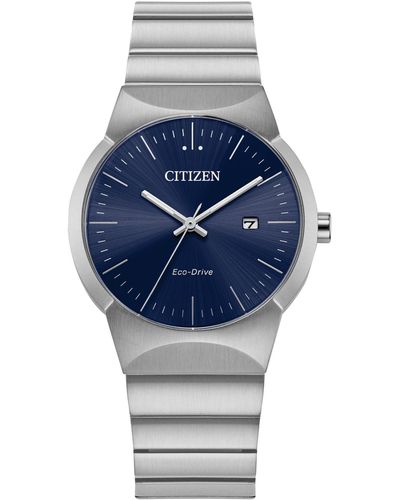 Citizen Eco-drive Axiom Stainless Steel Bracelet Watch 32mm - Gray