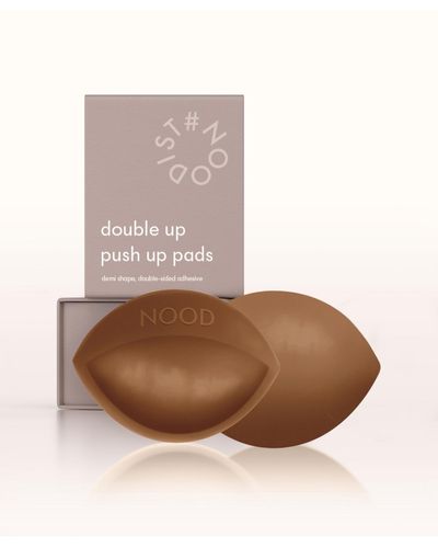 NOOD Double Up Volume Push-up Pads (demi) - Brown