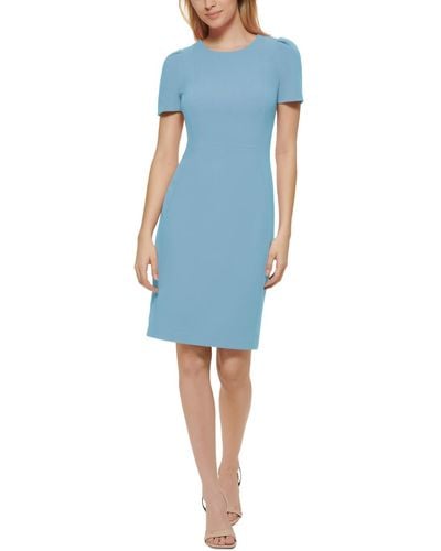 Calvin Klein Short-sleeve Sheath Dress - Blue