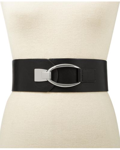 INC International Concepts Interlocking-hook Stretch Belt, Created For Macy's - Black