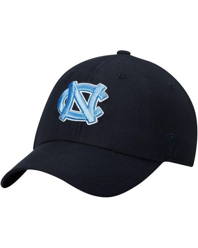 Top Of The World North Carolina Tar Heels Primary Logo Staple Adjustable Hat - Blue