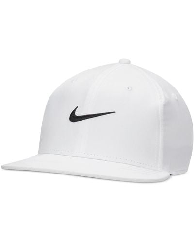 Nike Pro Logo Embroidered Snapback Cap - White