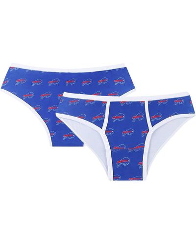 Concepts Sport Buffalo Bills Gauge Allover Print Knit Panties - Blue