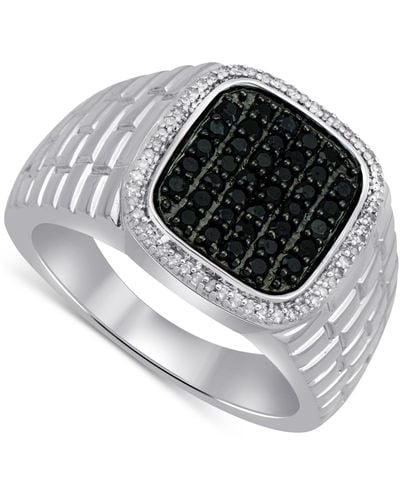 Macy's Black & White Diamond Ring (3/4 Ct. T.w. - Metallic