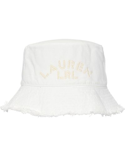 Lauren by Ralph Lauren Cotton Bucket Hat - White