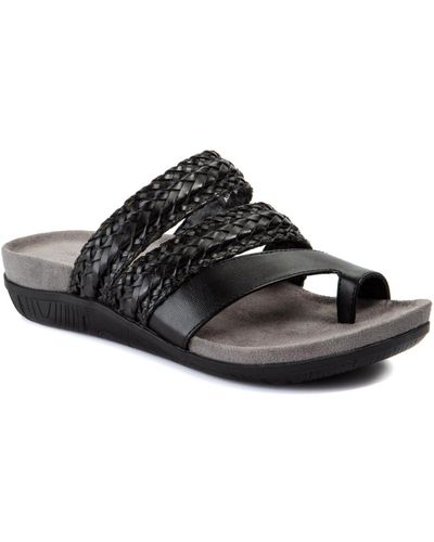 BareTraps Jonelle Slide Flat Sandals - Black