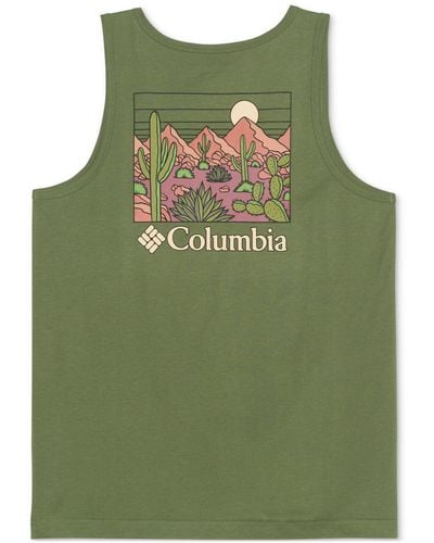 Columbia Logo Graphic Tank Top - Green