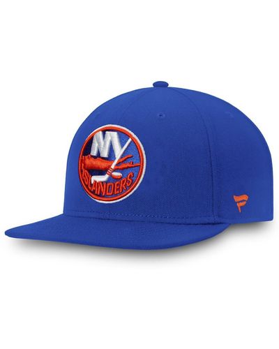 Fanatics New York Islanders Core Primary Logo Fitted Hat - Blue