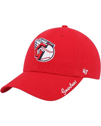 '47 Cleveland Guardians Team Miata Clean Up Adjustable Hat - Red