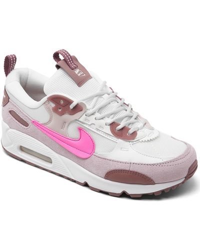 Nike Air Max 90 Futura Casual Sneakers From Finish Line - Pink