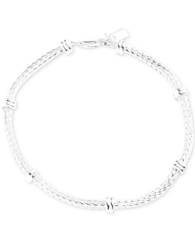 Ralph Lauren Lauren Herringbone Link Chain Bracelet - White