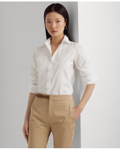 Lauren by Ralph Lauren Non-iron Straight-fit Shirt - White