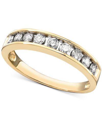 Macy's Diamond Channel Ring (1/2 Ct. T.w. - Metallic