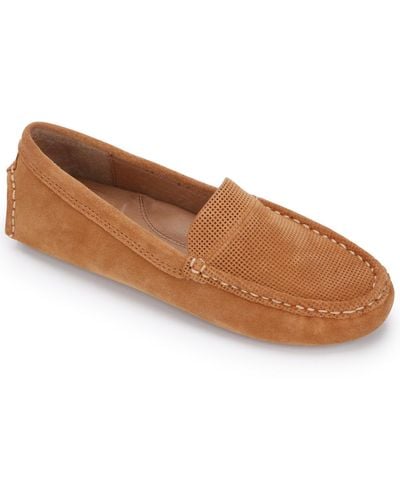 Gentle Souls By Kenneth Cole Mina Driver 2 Loafer Flats - Brown