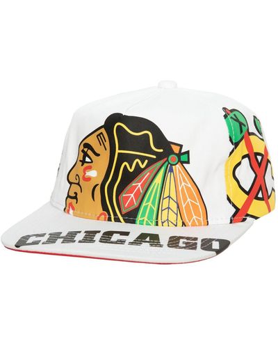 Mitchell & Ness Chicago Blackhawks In Your Face Deadstock Snapback Hat - White