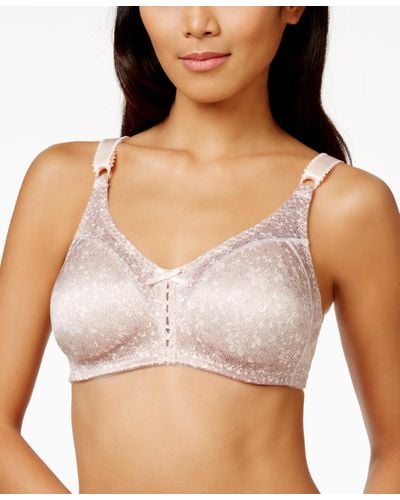 Bali Double Support Tailored Wireless Lace Up Front Bra 3820 - Multicolor