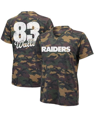 Industry Rag Darren Waller Las Vegas Raiders Name And Number Tri-blend V-neck T-shirt - Gray
