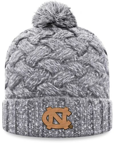 Top Of The World North Carolina Tar Heels Arctic Cuffed Knit Hat - Gray