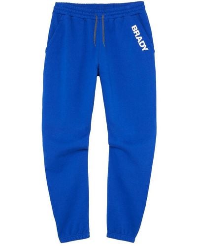 Brady Wordmark Fleece Pants - Blue