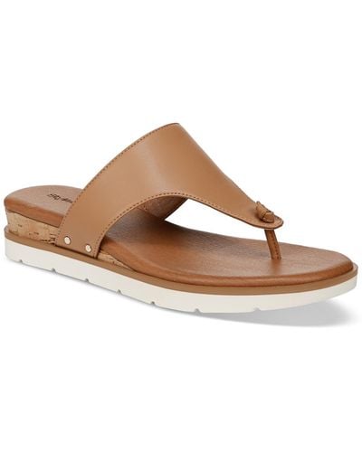 Style & Co. Emmaa Thong Flat Sandals - Brown