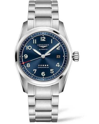Longines Automatic Spirit Stainless Steel Chronometer Bracelet Watch 40mm - Metallic