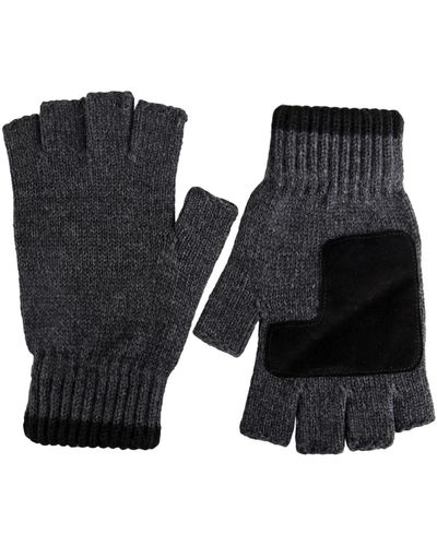 Levi's Classic Fingerless Marled Knit Gloves - Gray
