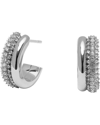 Olivia Burton Crystal Hoop Earrings - Metallic