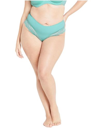 City Chic Smooth & Chic Cheeky Brief - Blue