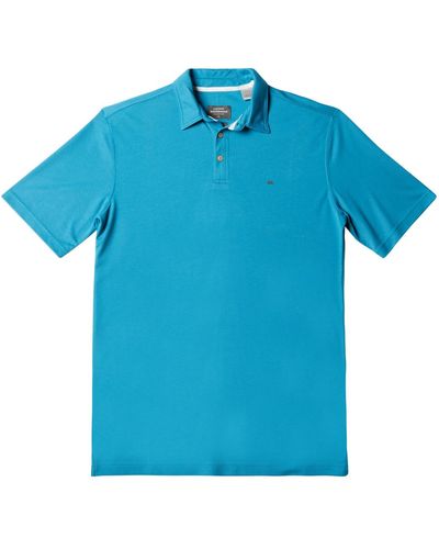 Quiksilver Water Polo 3 Short Sleeve Polo Shirt - Blue