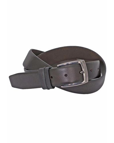 Duchamp Leather Non-reversible Dress Belt - Gray