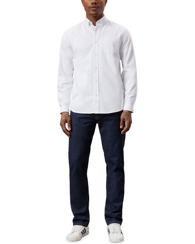 Frank And Oak Jasper Long Sleeve Button-down Oxford Shirt - White