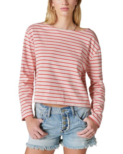 Lucky Brand Breton Striped Cotton Long-sleeve T-shirt