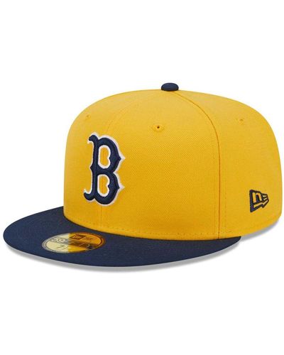 KTZ Los Angeles Angels Two-tone Color Pack 59fifty Fitted Hat - Yellow
